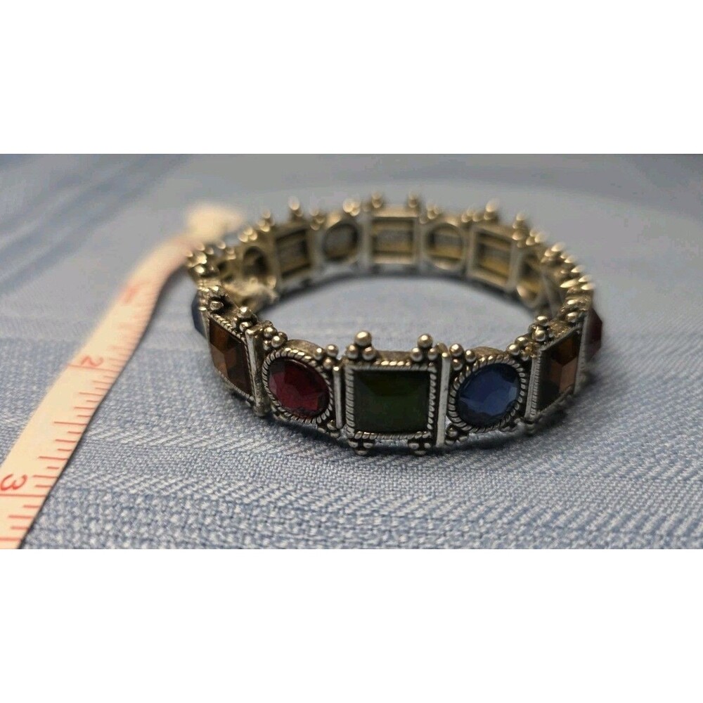 Faux Gem Statement Bracelet